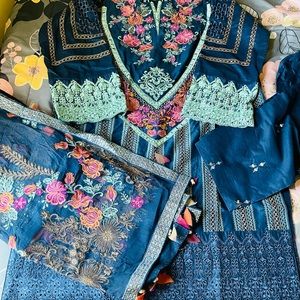 CHARIZMA Embroidered Lawn Salwar Kameez XXL